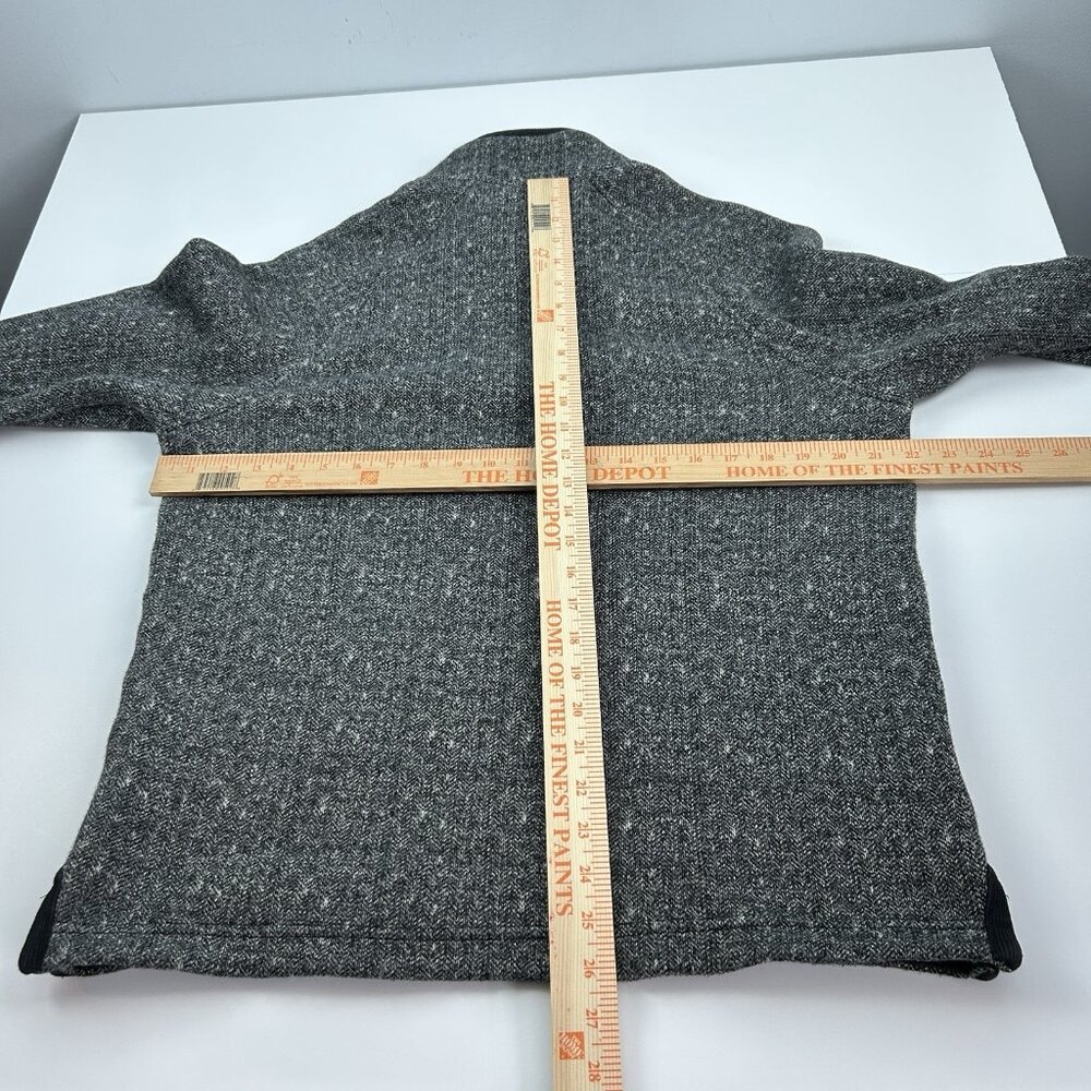 Carbon 2 Cobalt 1/4 Zip Sweater Men’s M Black Gray Knit Soft Fleece Lined - Picture 5 of 11